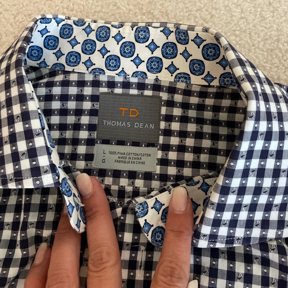 Thomas Dean dress shirt MINT CONDITION! Literally a STEAL